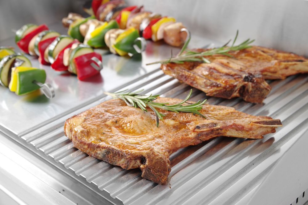 Stekpanna halvräfflad, HENDI, Profi Line, 1/2 platt, 1/2 räfflad, 230V/2400W, 527x404x(H)233mm - Bild 4