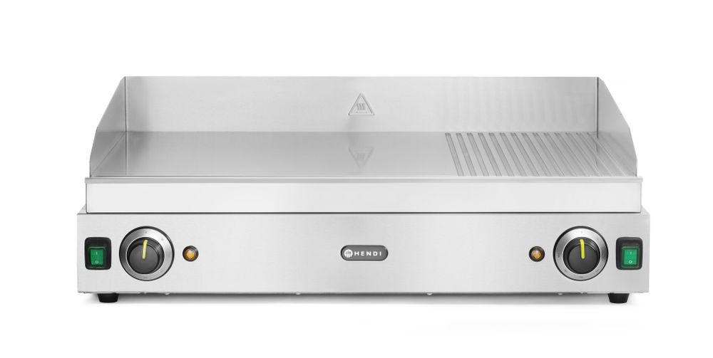 Stekpanna 1/3 räfflad, HENDI, Profi Line, 2/3 platt, 1/3 räfflad, 230V/3500W, 697x474x(H)241mm