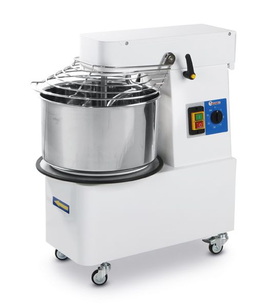 Spiralblandare med stigande huvud och avtagbar skål, HENDI, 88 kg/h, 32L, 400V/1100W, 431x740x(H)804mm