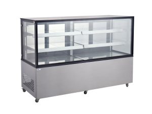 Refrigerated display cabinets with 2 shelves