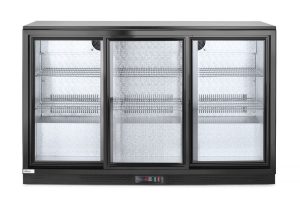 Kylskåp med barfunktion och trippelskjutdörrar, Arktic, 254L, Svart, 220-240V/160W, 1350x520x(H)865mm