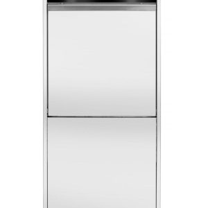 50x60 dishwasher for trays and pots – electronically controlled, with detergent dosing system and drain pump
