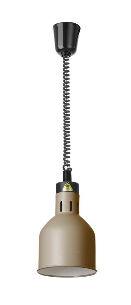 Cylindrisk värmelampa med stigande och sänkbar vinkel, HENDI, Beige, 230V/250W, Ø175x(H)250mm