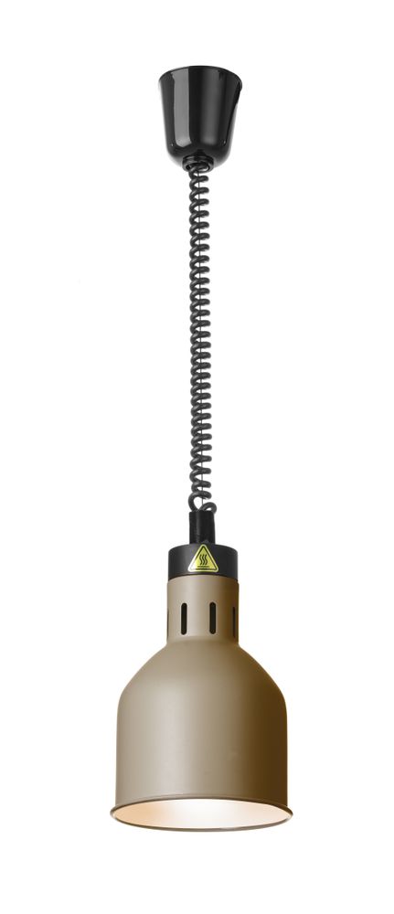 Cylindrisk värmelampa med stigande och sänkbar vinkel, HENDI, Beige, 230V/250W, Ø175x(H)250mm - Bild 2