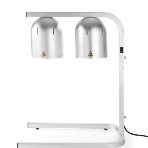2 lamp infrared food warmer bridge