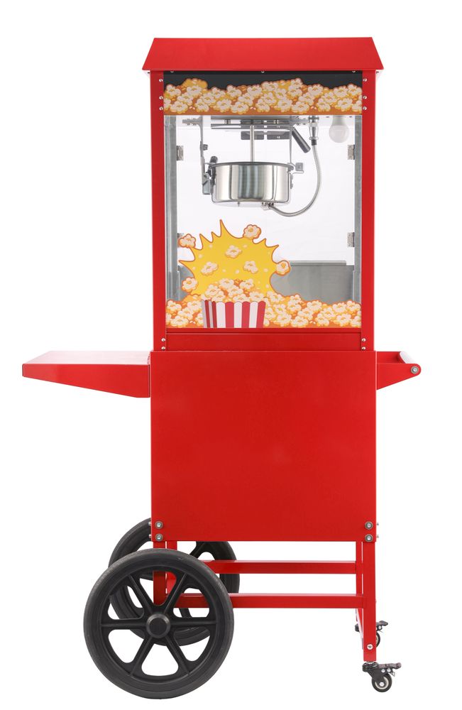 Popcornmaskin med vagn, HENDI, Röd, 220-240V/1155W, 940x510x(H)1553mm - Bild 2