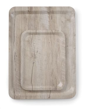 Serveringsbricka med melaminlaminat, halkfri, med trädesign, AmerBox, Wood light, 240x340mm