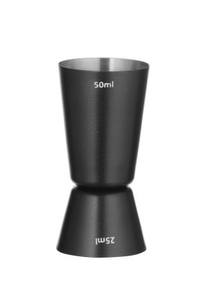 Jigger 25/50 ml, BarUp, Svart, Ø45x(H)86mm