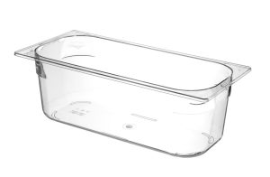 Glassbehållare i polykarbonat, HENDI, 5 l, transparent, 360 x 165 x (H) 120 mm