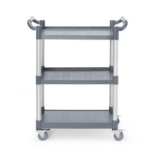 3-shelf polypropylene service cart, small