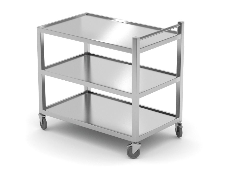 Serveringsvagn 3 hyllplan – svetsad, HENDI, Profi Line, 800x500x(H)850mm
