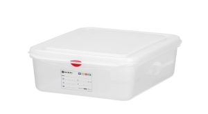 GN 1/2-behållare, polypropen, HENDI, GN 1/2, 6,5L, Transparent, 325x265x(H)100mm, Rektangulär