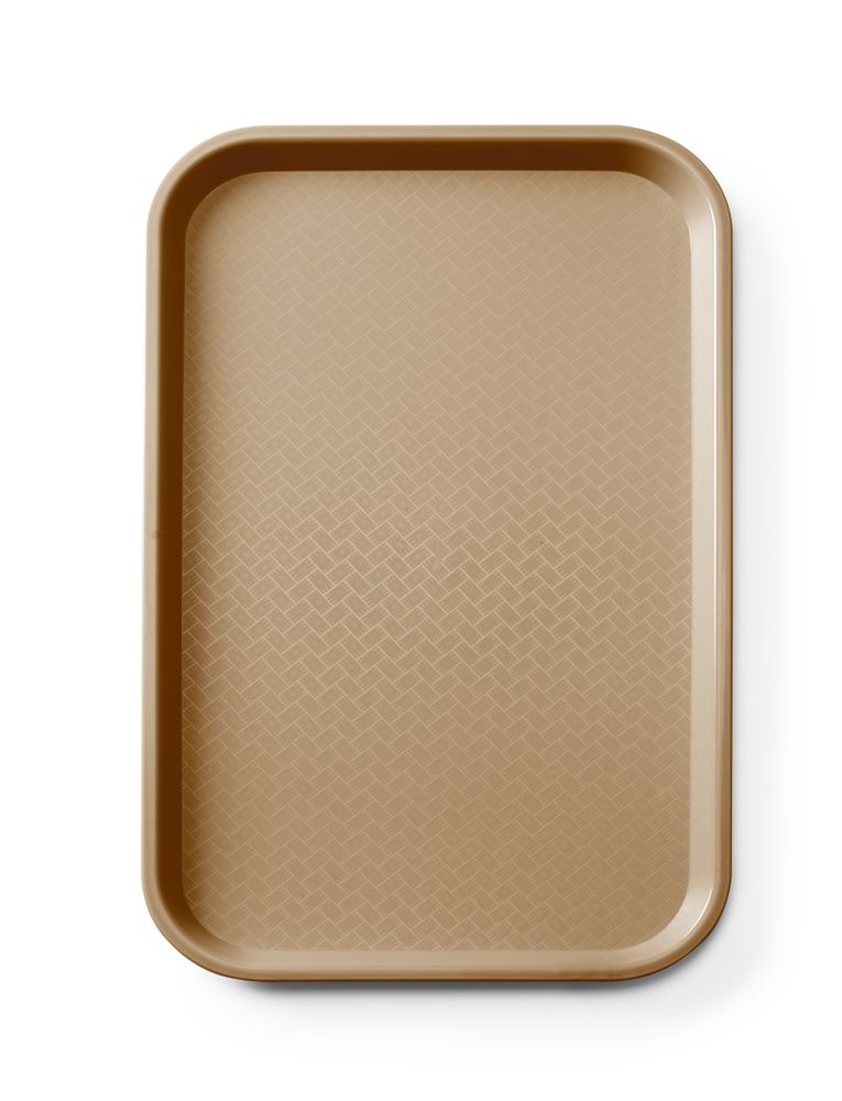 Snabbmatsbricka i polypropylen GN 1/1, AmerBox, GN 1/1, Brun, 530x325x(H)20mm, Rektangulär