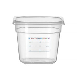Behållare GN 1/6 HACCP, HENDI, GN 1/6, 2,4L, Transparent, 176x162x(H)150mm
