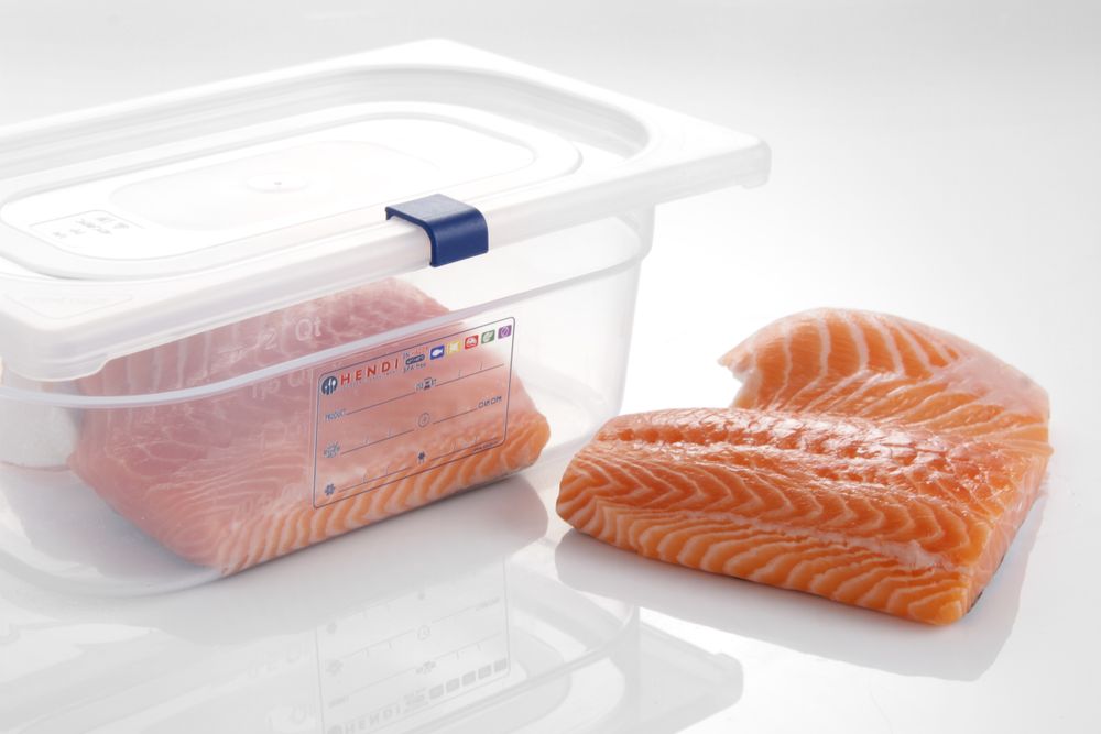 Lockklämmor för HACCP-förvaringsbehållare, HENDI, Blå, 12 st - Bild 3